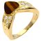 VAN CLEEF & ARPELS Ring mit Tigerauge Diamant K18 Gelbgold Damen 3