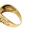 VAN CLEEF & ARPELS Tiger Eye Diamond Ring K18 Yellow Gold Women's 6