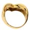 VAN CLEEF & ARPELS Tiger Eye Diamond Ring K18 Yellow Gold Women's 5