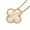 VAN CLEEF & ARPELS Alhambra Necklace Women's Mother of Pearl K18YG 4.8g 750 18K Yellow Gold VCAR5900 A6046684 2