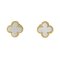 Sweet Alhambra Yellow Gold Earrings from Van Cleef & Arpels, Set of 2 1