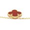 VAN CLEEF & ARPELS Vintage Alhambra VCARD38500 Gelbgold [18K] Karneol Herren,Damen Mode Anhänger Halskette [Gold] 7