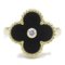 Vintage Alhambra Onyx 1P Diamond Ring from Van Cleef & Arpels 2