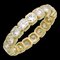 VAN CLEEF & ARPELS Eternity Diamond Women's Ring 750 Yellow Gold Size 8.5 1
