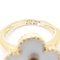 VAN CLEEF & ARPELS Vintage Alhambra Ring 1P Diamant Perlmutt VCARA41100 #51 K18YG Gelbgold 290711 8