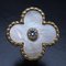 VAN CLEEF & ARPELS Vintage Alhambra Ring 1P Diamant Perlmutt VCARA41100 #51 K18YG Gelbgold 290711 7