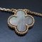 VAN CLEEF & ARPELS Vintage Alhambra Necklace Gray Mother of Pearl VCARP4KK00 K18PG Pink Gold 290685, Image 6