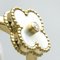 VAN CLEEF & ARPELS Vintage Alhambra Yellow Gold [18K] Fashion Shell Band Ring Gold 7
