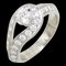 Bague dame diamant solitaire couture VAN CLEEF & ARPELS #49 Platine Pt950 No.9 1