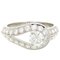 VAN CLEEF & ARPELS #49 Couture Solitaire Diamant Damenring Pt950 Platin No.9 4