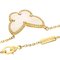 VAN CLEEF & ARPELS Lucky Alhambra Papillon Muschel Halskette K18 Gelbgold Damen 3