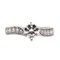 VAN CLEEF & ARPELS #51 Pt950 0.51ct Acant Diamant Damenring Platin Nr. 11 2