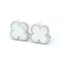 Van Cleef & Arpels Vintage Alhambra Vcarf48600 Shell White Gold [18K] Stud Earrings Silver, Set of 2 3