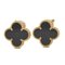 Alhambra Earrings in Onyx from Van Cleef & Arpels, Set of 2 3