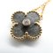 Vintage Alhambra Silver Obsidian Necklace from Van Cleef & Arpels 6