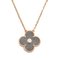 Alhambra Halskette aus Silber von Van Cleef & Arpels 7