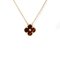 Holiday Limited Vintage Alhambra Pink Gold Necklace from Van Cleef & Arpels 1
