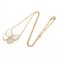 VAN CLEEF & ARPELS VCA de Papillon Necklace Pendant K18KG Yellow Gold Diamond Shell 3