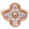VAN CLEEF & ARPELS #51 Alhambra Women's Ring VCARP2R451 750 Pink Gold No. 10.5 5