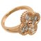 VAN CLEEF & ARPELS #51 Alhambra Women's Ring VCARP2R451 750 Pink Gold No. 10.5 3