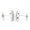 Van Cleef & Arpels Pure Alhambra Earrings Diamond White Gold [18K] Stud Earrings Silver, Set of 2 5