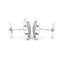 Van Cleef & Arpels Pure Alhambra Earrings Diamond White Gold [18K] Stud Earrings Silver, Set of 2 3