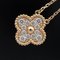 VAN CLEEF & ARPELS Vintage Alhambra Halskette Diamant VCARP2R300 K18PG Roségold 290491 6