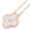 VAN CLEEF & ARPELS Vintage Alhambra Halskette Diamant VCARP2R300 K18PG Roségold 290491 3