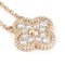 VAN CLEEF & ARPELS Van Cleef Arpels Vintage Alhambra K18 Rose Gold Necklace 3
