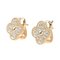 Vintage Alhambra K18 Rose Gold Earrings from Van Cleef & Arpels, Set of 2 2