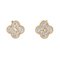 Vintage Alhambra K18 Rose Gold Earrings from Van Cleef & Arpels, Set of 2 1