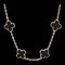 VAN CLEEF & ARPELS Alhambra Onyx 20 Motif Women's K18 Yellow Gold Necklace 2