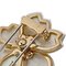 VAN CLEEF & ARPELS Van Cleef Arpels Rose de Noel Medium K18YG Yellow Gold Brooch 3