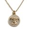 Versace Medusa Necklace Metal Rhinestone Gold Pendant 1