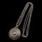 VERSACE necklace metal rhinestone silver Medusa pendant, Image 1