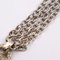 VERSACE necklace metal rhinestone silver Medusa pendant, Image 5