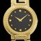 VERSACE Medusa Watch Coin 7008003 Gold Plated Swiss Made Quartz Analog Display Black Dial Men's 1