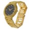 VERSACE Medusa Watch Coin 7008003 Gold Plated Swiss Made Quartz Analog Display Black Dial Men's 3