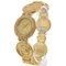 VERSACE Medusa Watch Coin 7008012 Gold Plated Quartz Analog Display Ladies Dial 2