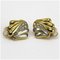 Orecchini in oro e argento con strass di Yves Saint Laurent, set di 2, Immagine 3