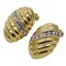 Women's Gold & Rhinestone Earrings from Yves Saint Laurent, Set of 2 1