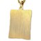 YVES SAINT LAURENT Necklace Gold GP YSL Rhinestone Jewelry Stone Square Long Chain Ladies Plated 4