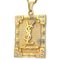 YVES SAINT LAURENT Necklace Gold GP YSL Rhinestone Jewelry Stone Square Long Chain Ladies Plated 2