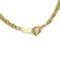 YVES SAINT LAURENT Necklace Gold GP YSL Rhinestone Jewelry Stone Square Long Chain Ladies Plated 7