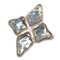 Blue Silver Brooch from Yves Saint Laurent 1