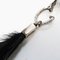 Yves Saint Laurent Wing Feathers,Metal Clip Earrings Black, Set of 2 4