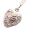 Bird Design Heart Top Necklace in Silver from Yves Saint Laurent 1