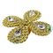 Goldene Blumenohrringe für Damen von Yves Saint Laurent 9