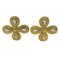 Goldene Blumenohrringe für Damen von Yves Saint Laurent 1