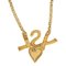 YVES SAINT LAURENT Heart Necklace Gold Chain Women's ITL21V068O RM1073R 4